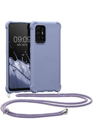 kwmobile Etui Hülle für Oppo A94 (5G), mit Metall Kette zum Umhängen - Silikon Handy Cover Case Schutzhülle - Verkäufer: SellerX Commerce