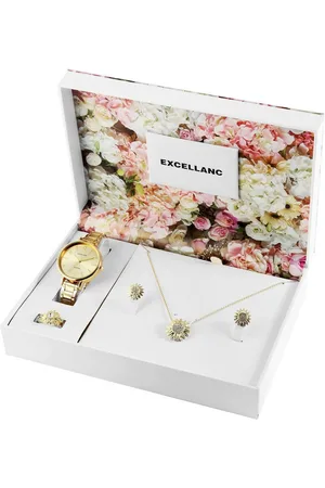 Excellanc Schmuckset 1800219 Damen Geschenkset mit Uhr, Halskette, (Einzeln, inkl. Schmuckbox) - Verkäufer: Shaghafi GmbH