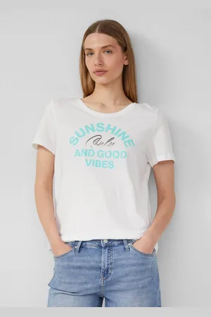 QS by s.Oliver Shirttop Jersey-T-Shirt mit Frontprint - Verkäufer: