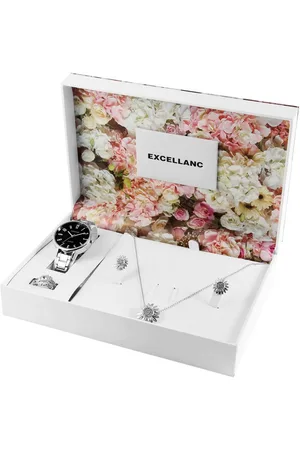 Excellanc Schmuckset 1800219 Damen Geschenkset mit Uhr, Halskette, (Einzeln, inkl. Schmuckbox) - Verkäufer: Shaghafi GmbH