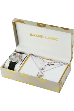 Excellanc Schmuckset 1900282 Geschenkset mit Damenarmbanduhr und drei (Einzeln, inkl. Schmuckbox) - Verkäufer: Shaghafi GmbH