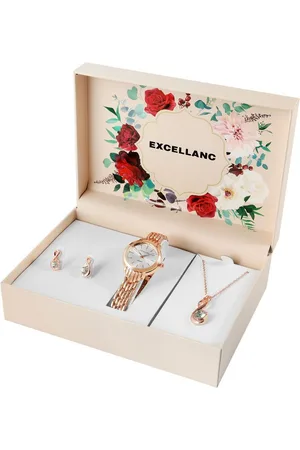 Excellanc Schmuckset 1800232 Geschenkset mit Damenuhr, Halskette und (Einzeln) - Verkäufer: Shaghafi GmbH