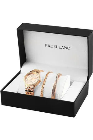 Excellanc Schmuckset 1800218 Damen-Geschenkset mit Armbanduhr, Armband und (Einzeln, inkl. Schmuckbox) - Verkäufer: Shaghafi GmbH