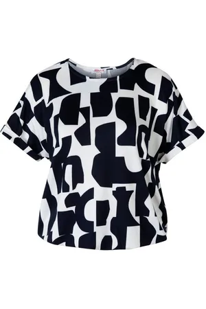 Stooker Women Kurzarmshirt CLEA Print T-Shirt Regular Fit T-Shirt Spitzen- Shirt für Damen