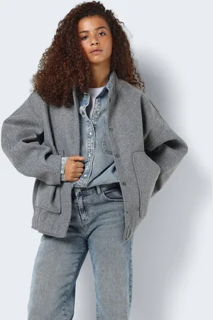 Noisy May Winterjacke Oversize hoher Kragen lange überschnittene Ärmel NMHALSTON L/S BOMBER JACKET WVN NOOS - Verkäufer: ARIZONAS