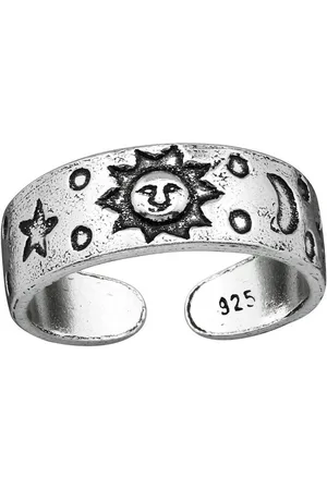 Bungsa Zehenring Zehenring Sonne, Mond und Sterne aus 925 Silber Damen, Zehring Toering - Verkäufer: