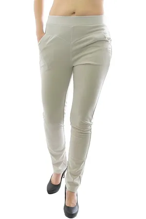 Yeset Schlupfhose Elegante Hose lang Stretch Stretchhose Stoffhose L mit Nieten und Taschen - Verkäufer: Shop