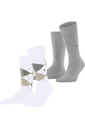 Burlington Socken Everyday Argyle Mix 2-Pack (2-Paar) aus weicher gekämmter Baumwolle - Verkäufer: FALKE