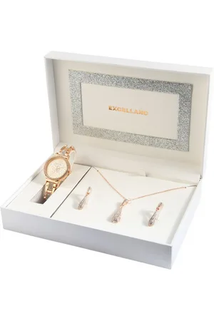 Excellanc Schmuckset EX0537 Geschenkset mit Damenuhr, Halskette und (Einzeln, inkl. Schmuckbox), Damen Geschenkset - Verkäufer: Shaghafi GmbH