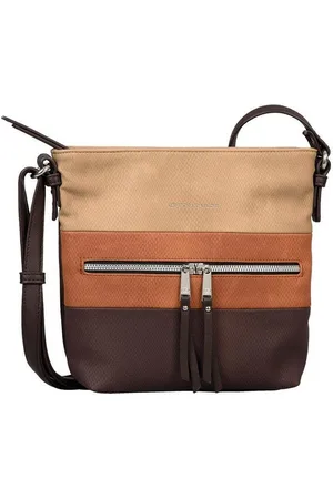 TOM TAILOR Umhängetasche Damen Ellen Snake Cross Bag M, 23 x 8 x 24 136 MIXED BROWN - Verkäufer: Bag & Belt