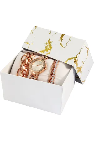 Excellanc Schmuckset 1800244 Damengeschenkset mit Armbanduhr und vier (Einzeln, inkl. Schmuckbox) - Verkäufer: Shaghafi GmbH