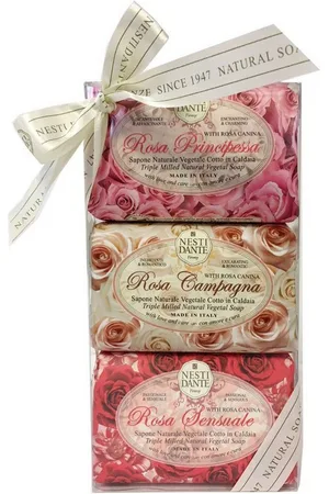 Nesti Dante Handseife 665504, 3-tlg., Geschenk-Set Le Rose Gift Set 3x150 g - Verkäufer: Nesbel-Spüren Sie die Reinheit