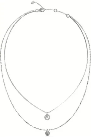 Guess Kette mit Anhänger 4G Crush Stahl-Doppelhalskette JUBN04159JWRHT/U - Verkäufer: Parfümerie Wilhelm Haas