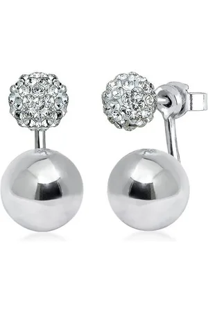 Elli Ohrhänger-Set Front-Back Geo Trend Kristalle Silber - Verkäufer: JULIE & GRACE GmbH