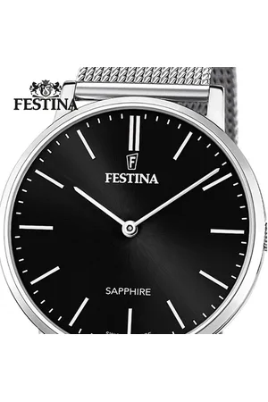 Festina Quarzuhr Herrenuhr Edelstahl silber, (Analoguhr), Herren Armbanduhr rund, Edelstahlarmband silber, Elegant - Verkäufer: Fit4Style Silberschmuck - IMPPAC