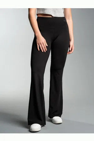 Trigema Jerseyhose Schlaghose mit hohem Bund (1-tlg)