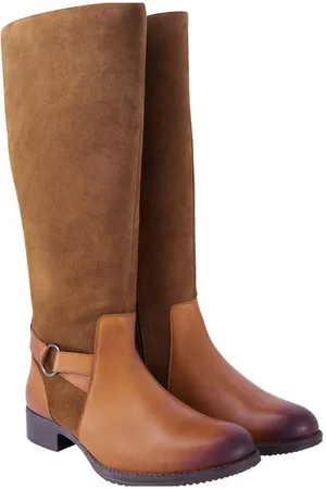 Ulla Popken Lederstiefel XXL-Schaft Ledermix Weite H Stiefel - Verkäufer: Popken Fashion Group