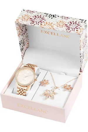 Excellanc Schmuckset 1800233 Geschenkset mit Damenarmbanduhr, Halskette und (Einzeln) - Verkäufer: Shaghafi GmbH