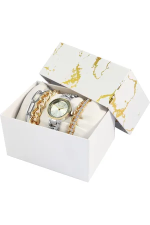 Excellanc Schmuckset 1800244 Damengeschenkset mit Armbanduhr und vier (Einzeln, inkl. Schmuckbox) - Verkäufer: Shaghafi GmbH