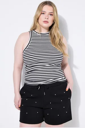 STUDIO UNTOLD Longtop Tanktop Slim Shape Rippjersey Ringel - Verkäufer: Popken Fashion Group