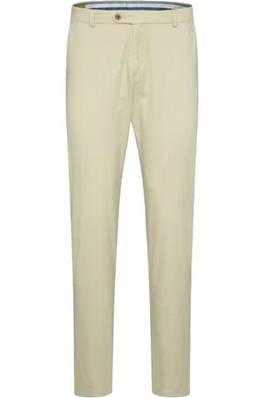Bugatti Herren Chino-Hose modische Freizeit-Hose Baumwoll-Hose 87485059 Beige