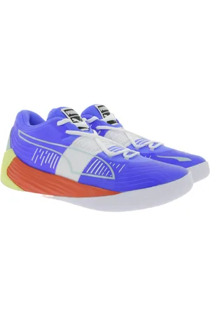 PUMA Fusion Nitro Basketballschuhe Herren Trainingsschuhe Blau/Gelb/Rot