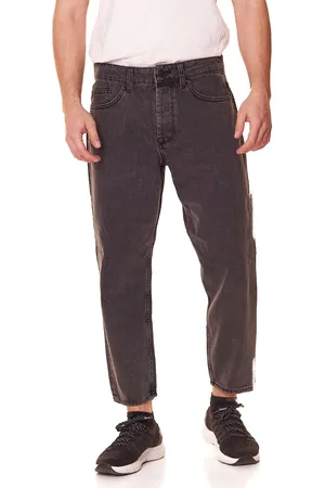 Only & Sons Avi Beam Herren Cropped Jeans verwaschene Hose 22022852 Schwarz