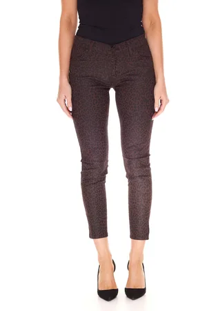 LTB Lonia Coated Damen Super Skinny Jeans mit Leopard-Waschung Mid Rise Hose 51032 14533 51944 Bordeaux-Rot