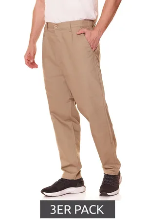 Only & Sons 3er Pack Dew Tapered Herren Stoff-Hose Chino-Hose 22021486 Hell-Beige