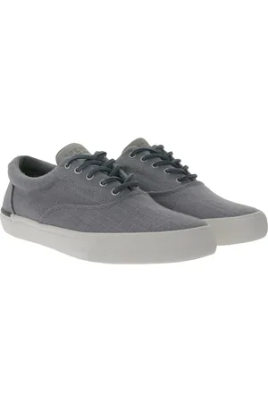 Sperry Striper II CVO Baja Seacycled nachhaltiger Herren Canvas-Sneaker mit Wave-Siping-Technologie STS25168 Grau