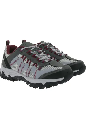 Hi-Tec Jaguar Damen Trekking-Schuhe mit EVA-Fußbett Wander-Schuhe O010003-052-01 Grau/Dunkelviolett