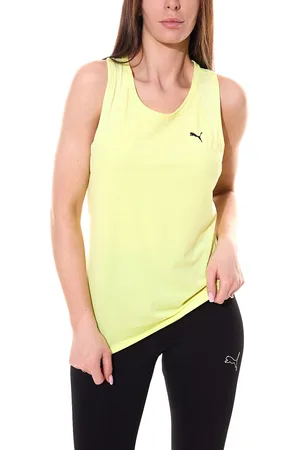 PUMA Train Favorite Damen Tank-Top nachhaltiges Sport-Top mit dryCELL 520257 39 Gelb