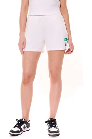 LTB Gonene Shorts Shorts kurze Sommer-Hose mit Palmenstick Sweat-Hose 48882369 Offwhite