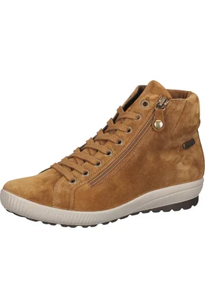 Bama Stiefelette Damen Echtleder-Schuhe wasserabweisend mit -tex 1085012 Braun