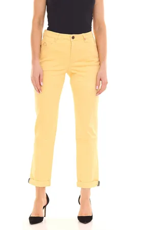 alife kickin Damen Baumwoll-Hose im 5-Pocket-Style Denim-Hose 53200642 Gelb