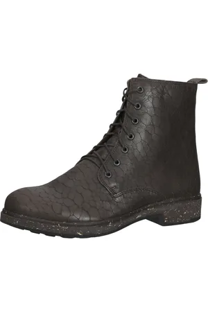 Think! Cogita Damen Stiefeletten modische Echtleder-Schuhe mit Reißverschluss 3-000406-3030 Dunkelbraun