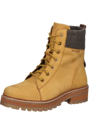 Sansibar Damen Echtleder-Schuhe funktionelle Übergangs-Stiefel 1082855 Hellbraun