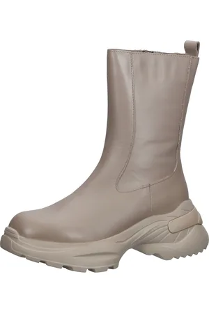 ILC Sony 06 Damen Stiefel in Chelsea-Optik Boots mit Reißverschluss C44-3641-08R Taupe/Creme