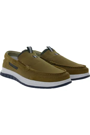 Gaastra Herren Slipper zeitlose Low-Top Schuhe mit Echtleder-Anteil Braun