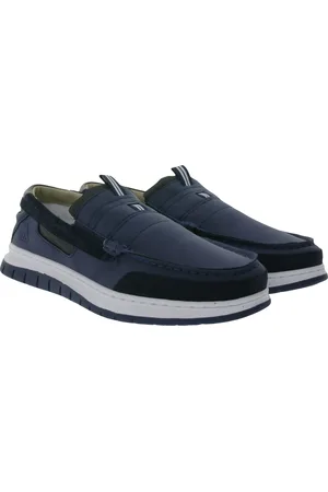 Gaastra Herren Slipper zeitlose Low-Top Schuhe mit Echtleder-Anteil Blau