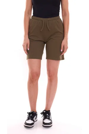 FLASHLIGHTS Damen Sommer-Shorts kurze Hose mit seitlichen Eingrifftaschen 22905353 Khaki