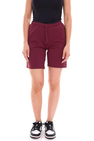 FLASHLIGHTS Damen Baumwoll-Shorts kurze Hose Sommer-Shorts 61553264 Bordeaux-Rot