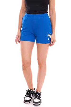 LTB Gonene Damen Shorts kurze Sommer-Hose mit Palmenstick Sweat-Hose 32458708 Blau
