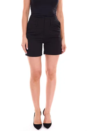 AJC Damen schlichte Sommer-Shorts kurze Freizeit-Hose Alltags-Shorts 27735940 Schwarz