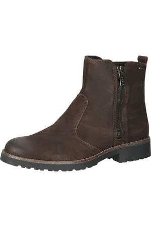 IGI&CO Damen Winter-Stiefelette Echtleder-Booties Made in Italy 8150533 Braun
