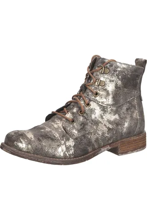 Josef Seibel Josef Seidel Damen Herbst-Stiefel mit Glitzer Allover-Print 99617 MI672 330 Grau/Silber/Gold