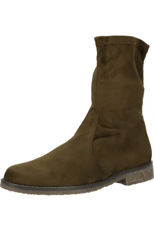 rapisardi Damen Stiefelette modische High-Top Boots Made in Italy DW20-C15.2-CM09 Grün