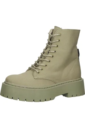 Steve Madden Skylar Damen Stiefel High-Top Boots im Militär-Look SM11001866-04004-GCV Khaki