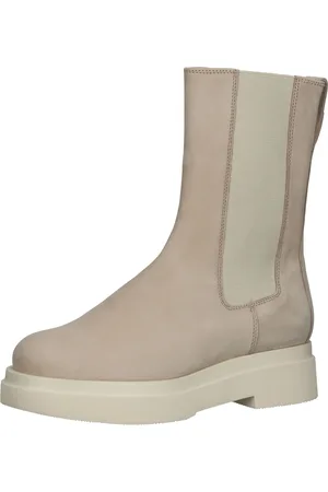 Högl Damen Stiefel Echtleder-Schuhe High Top-Schuhe im Chelsea-Look 3-10 3202 9300 Beige