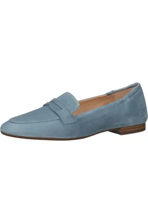 Peter Kaiser Damen Echtleder-Slipper Loafer Sommer-Schuhe Schlupf-Schuhe 44103-038 Blau